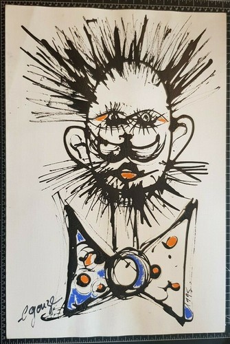 Xxe peinture portrait clown - peinture,