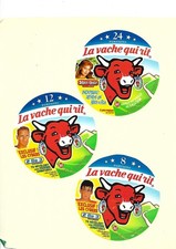 3 Etiqu. BEL La Vache Qui Rit 2 CYBER 8-12 P. 938 S - 928 S/ ASTERIX et OBEL 367