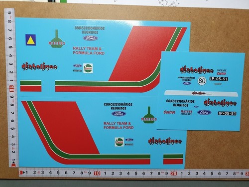 Decals ford transit - decals, 1/18
