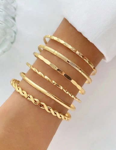 Bracelet jonc doré or - bracelet,