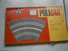 RAIL COURBE 60° POLICAR P9 VOITURE SLOT CIRCUIT ELECTRIQUE 1/32 MADE IN ITALIE