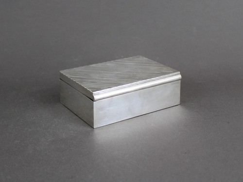 French silverplate cigarette - silverplate,