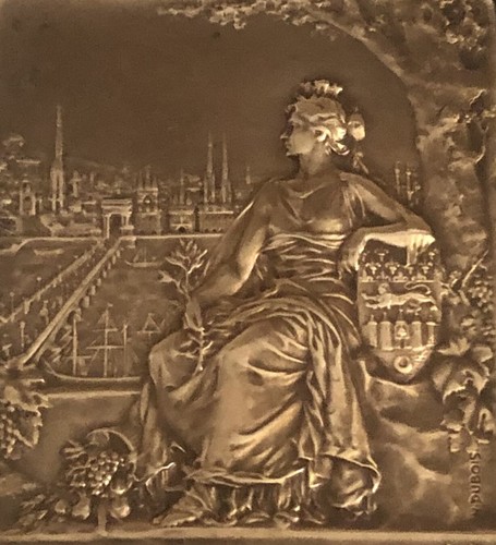 Médaille plaque bronze par - plaque,