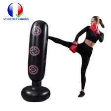 Sac De Boxe Gonflable Muay Thai Pour Entraînement Fitness Exercice Frappe