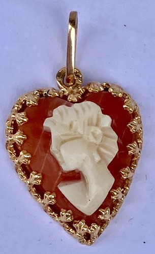 Pendentif camée ancien or - pendentif,