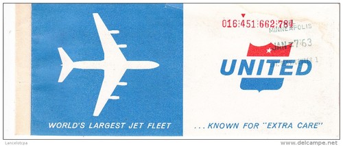 Billet avion united air - billet,
