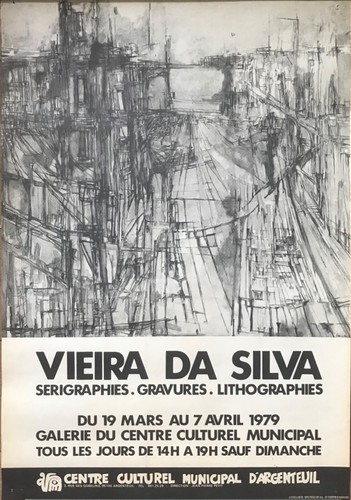 Vieira silva affiche litho - silva,