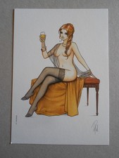 Superbe ex-libris 26 PATURAUD ( SUCCUBES )( MATA HARI ) Format A5 signé