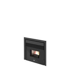 Insert Cheminée À Pellet EVA CALOR Carson 49 Noir Tex 7.5 Kw + Télécommande