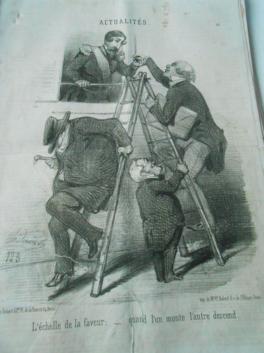 Caricature 1851 l échelle - 1851,