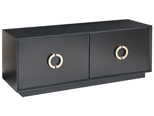 Commode portes noire en - commode, 4