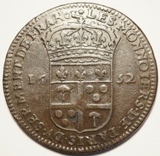 RARE JETON DE JEAN VAMBOURG, MONNAYEUR A LA MONNAIE DE PARIS 1652