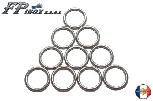 Anneaux inox 316 rond - 5, 25