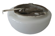 Plafonnier Globe Opaline Année 60-70 Diamètre 19,8cm Réf 1