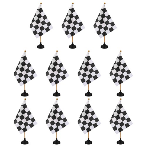 12p drapeau damier noir - , et