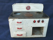 JOUET ANCIEN - CUISINIÈRE EN TÔLE - DINETTE - VINTAGE