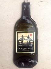Wine Bottle-San Francisco Golden Gate Bridge-Cheese Sushi Plate-Chopping Block
