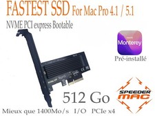  512 Go FAST SSD PCI Express x4, 1500Mo/s  Mac Pro 5.1, Monterey Pré-Installé