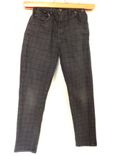 Pantalon enfant garçon toile carreaux SLIM "In Extenso" Taille 10 ans 143 cm