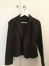 Veste Tailleur Marron Foncé H&M, Taille 34, très bon état