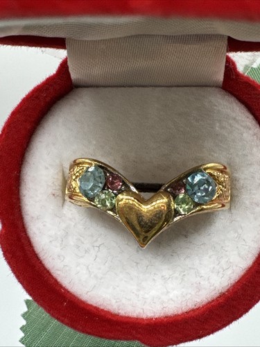 Bague vintage fantaisie - , cœur