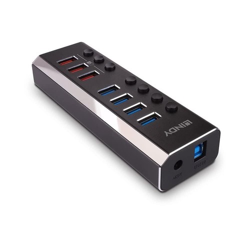43371 lindy hub usb 0 - lindy, 4