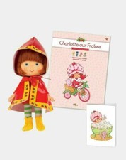 poupee neuve charlotte aux fraises 18 reedition ensemble de pluie +fasicul