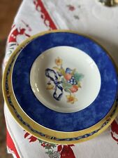 10 assiettes Creuses Bernardaud Borghese Bleues Entremet Porcelaine De limoges