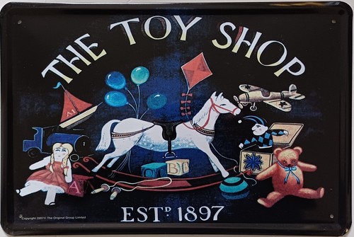 Plaque métal vintage the toy - vintage,