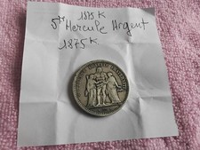 5f hercule argent 1875k tres belle monnaie