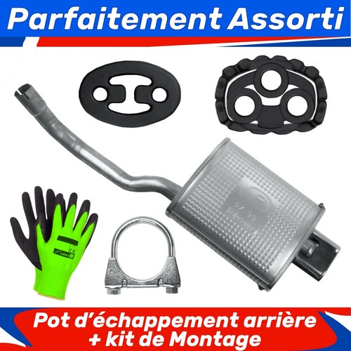 Pot échappement arrière - d’échappement,