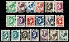 FRANCE 1944 SERIE D'ALGER    YT n° 630 à 648 Neufs ★★ luxe / MNH (A)