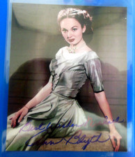 AUTOGRAPHE DE ANN BLYTH SUR PHOTO FORMAT 10 X 12,5 CM