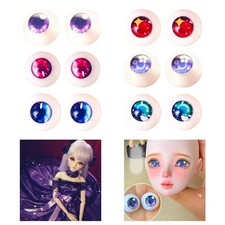 Lot de 2 yeux de poupée