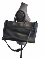 Très Beau Et Authentique Grand Sac Cabas Bandoulière Cuir Noir Balenciaga Tbe