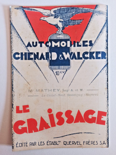 Ancienne brochure notice - ancienne,