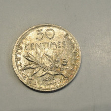 RARE  50 CENTIMES  SEMEUSE