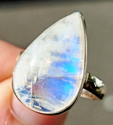 75g bague pierre lune - bague,