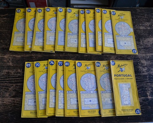 Lot cartes michelin - de, 19