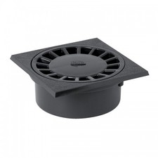 Siphon de sol en pvc gris - 150 x 150 mm - sortie M50 - F40/63 - SC456 NICOLL