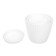  3 Sets Pot Fleur Extérieur Pots De Fleurs Pour L'extérieur En Plein Air