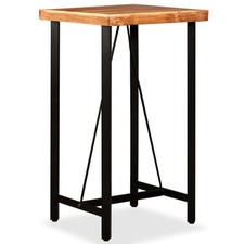 Bois Massif d'Acacia Table de Bar 120x60x107 cm Meuble de Bar Mobilier vidaXL