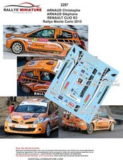 DECALS 1/43 REF 2297 RENAULT CLIO ARNAUD RALLYE MONTE CARLO 2015 WRC RALLY