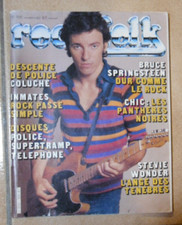 ROCK AND FOLK N° 166 BRUCE SPRINGSTEEN COLUCHE PANTHERES NOIRES STEVIE WONDER