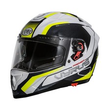 Casque Helmet Intégrale Vyrus Mpy Noir Blanc Jaune PREMIER TAILLE XS