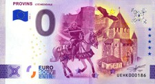 77 PROVINS Cité médiévale 2, 2025, Billet Euro Souvenir