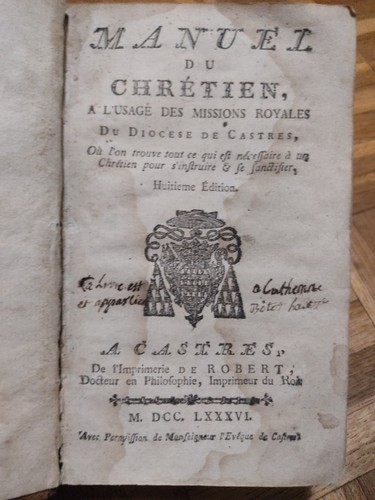 Manuel chrétien l - manuel, l'usage