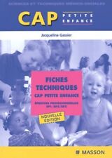 Fiches techniques CAP Petite enfance ... - Jacqueline Gassier - V2063479
