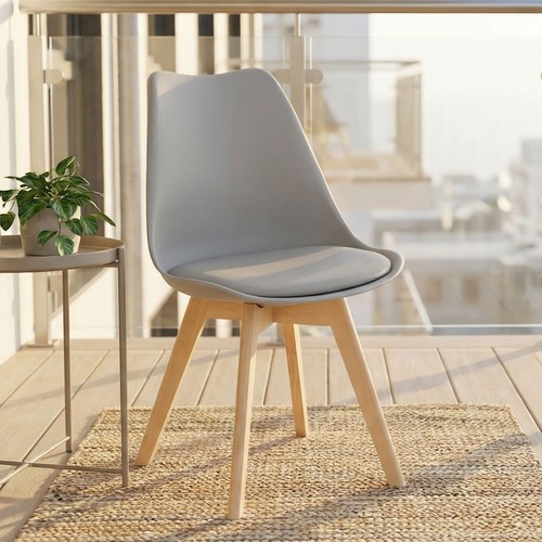 Chaise cuisine gris pieds - cuisine,