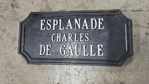Ancienne plaque rue - ancienne,